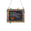 Washington Commanders NFL Chalkboard Sign Ornament
