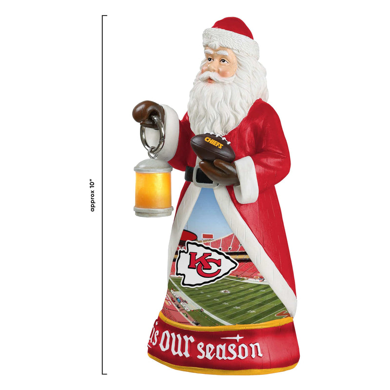 Kansas City Chiefs NFL Football Ho Ho Ho Santa Claus Merry