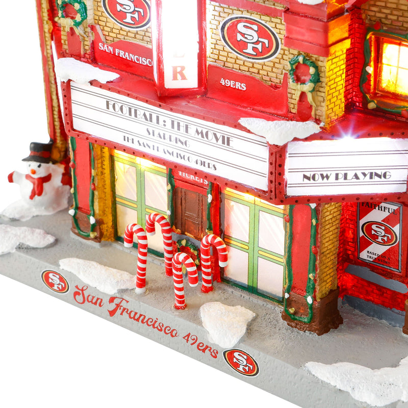 San Francisco 49ers FOCO Light-Up Ugly Sweater - Scarlet