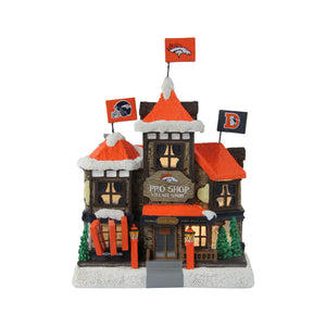 Denver Broncos NFL Light Up Resin Team Village
