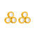 Solid Yellow 6 Pack Magnetic Finger Rings