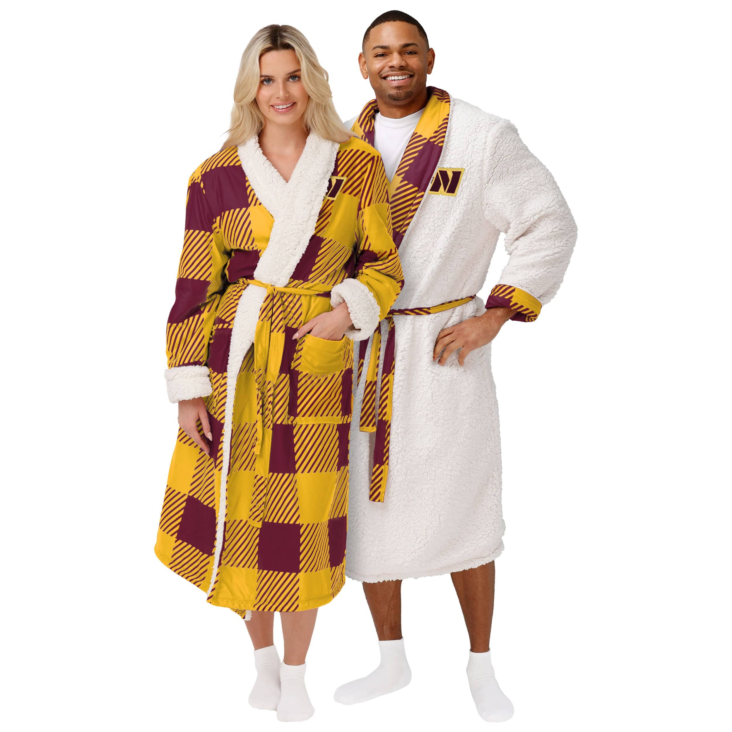 FOCO Washington Commanders NFL Lounge Life Reversible Robe