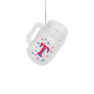 Texas Rangers MLB Mason Jar Ornament