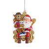 Chicago Cubs MLB Clark Mascot on Santas Lap Ornament