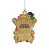 Houston Astros MLB Orbit Mascot on Santas Lap Ornament