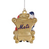 New York Mets MLB Mr Met Mascot on Santas Lap Ornament