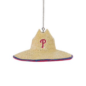 Philadelphia Phillies MLB Straw Hat Ornament