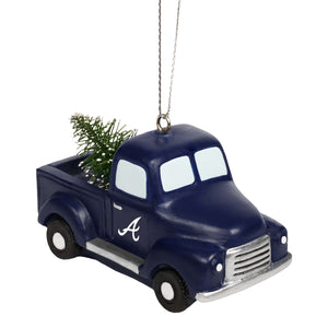 Atlanta Braves MLB Truck With Tree Ornament