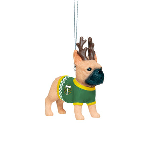Portland Timbers MLS French Bulldog Wearing Sweater Ornament