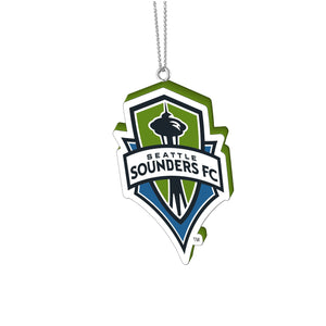 Seattle Sounders FC MLS Holiday Cheer Logo Ornament