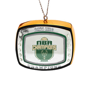 Milwaukee Bucks 2021 NBA Champions Ring Ornament