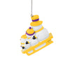 Los Angeles Lakers NBA Sledding Snowmen Ornament