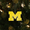 Michigan Wolverines NCAA Holiday Cheer Logo Ornament