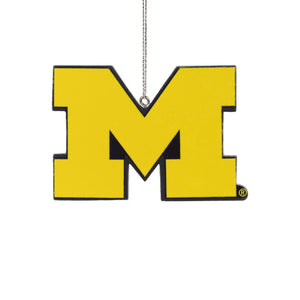 Michigan Wolverines NCAA Holiday Cheer Logo Ornament