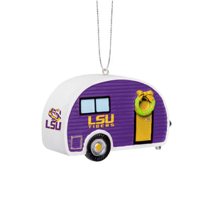 LSU Tigers NCAA Camper Ornament