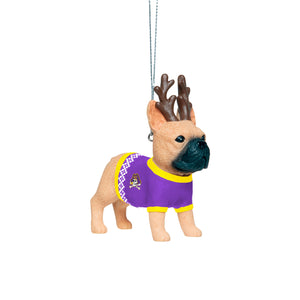 East Carolina Pirates NCAA French Bulldog Wearing Sweater Ornament