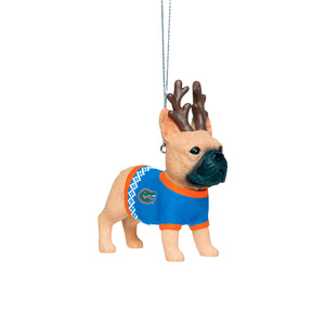 Florida Gators NCAA French Bulldog Wearing Sweater Ornament