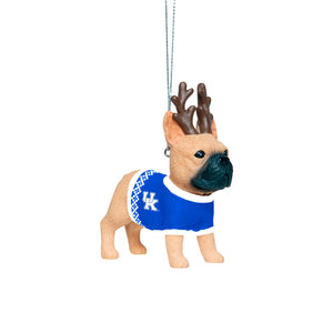 Kentucky Wildcats NCAA French Bulldog Wearing Sweater Ornament
