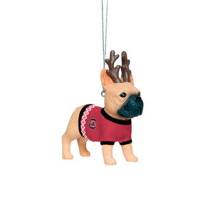 South Carolina Gamecocks NCAA French Bulldog Wearing Sweater Ornament