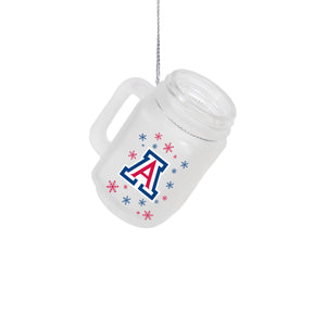 Arizona Wildcats NCAA Mason Jar Ornament