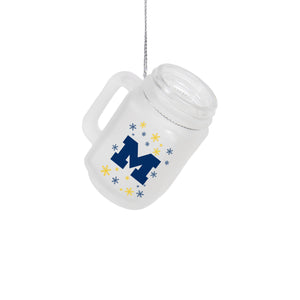 Michigan Wolverines NCAA Mason Jar Ornament