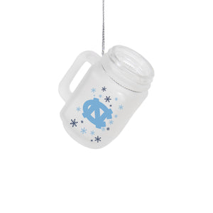 North Carolina Tar Heels NCAA Mason Jar Ornament