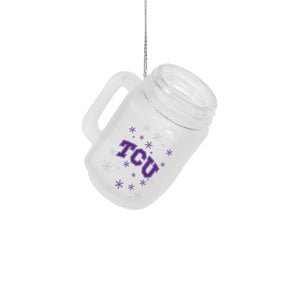 TCU Horned Frogs NCAA Mason Jar Ornament