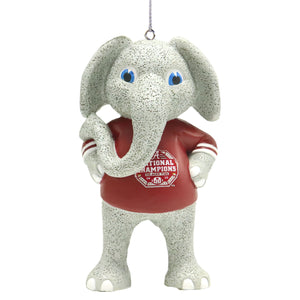 Alabama Crimson Tide NCAA Big Al 2020 Football National Champions Mascot Ornament