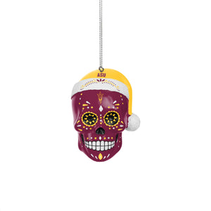 Arizona State Sun Devils NCAA Sugar Skull Ornament