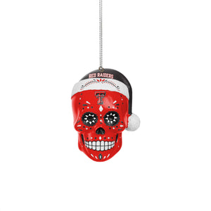 Texas Tech Red Raiders NCAA Sugar Skull Ornament