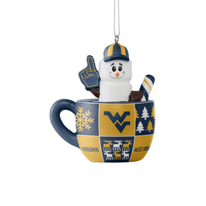 West Virginia Mountaineers NCAA Smores Mug Ornament