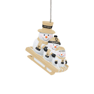 Army Black Knights NCAA Sledding Snowmen Ornament