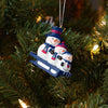 Arizona Wildcats NCAA Sledding Snowmen Ornament