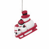 Indiana Hoosiers NCAA Sledding Snowmen Ornament