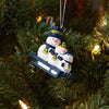 Michigan Wolverines NCAA Sledding Snowmen Ornament