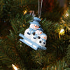 North Carolina Tar Heels NCAA Sledding Snowmen Ornament