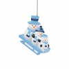 North Carolina Tar Heels NCAA Sledding Snowmen Ornament