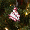 Oklahoma Sooners NCAA Sledding Snowmen Ornament