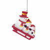 USC Trojans NCAA Sledding Snowmen Ornament