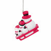 Utah Utes NCAA Sledding Snowmen Ornament