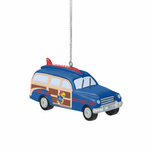 Kansas Jayhawks NCAA Station Wagon Ornament