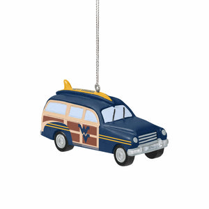 West Virginia Mountaineers NCAA Station Wagon Ornament