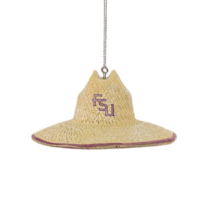 Florida State Seminoles NCAA Straw Hat Ornament