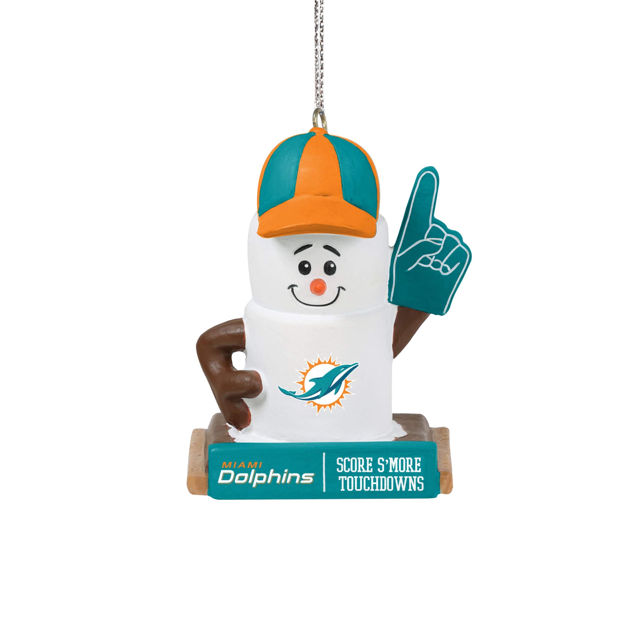 Miami Dolphins Plush Football Ornament - Dynasty Sports & Framing