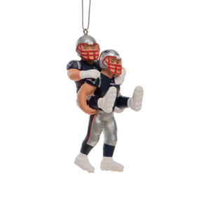 New England Patriots NFL 3 Player Team Celebration Ornament