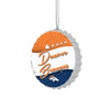 Denver Broncos NFL Bottlecap Sign Ornament