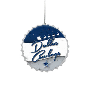 Dallas Cowboys NFL Bottlecap Sign Ornament