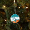 Miami Dolphins NFL Bottlecap Sign Ornament