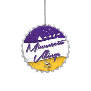 Minnesota Vikings NFL Bottlecap Sign Ornament