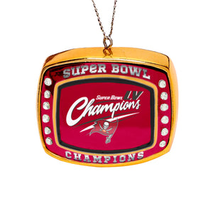 Tampa Bay Buccaneers NFL Super Bowl LV Champions Ring Ornament
